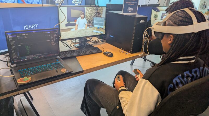 Les élèves de Première NSI à la découverte des sciences du jeu vidéo.